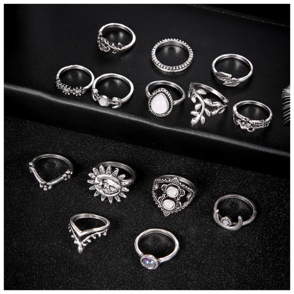 🆕 Boho Multi Size Bundle Of Rings D33 - Picture 4 of 4